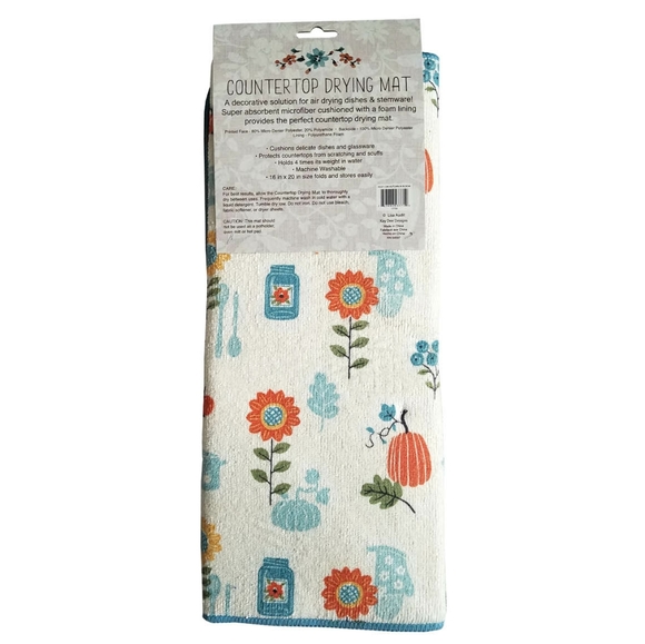 🚫SOLD OUT🚫 Kay Dee Designs Autumn Drying Mat - Picture 2 of 2